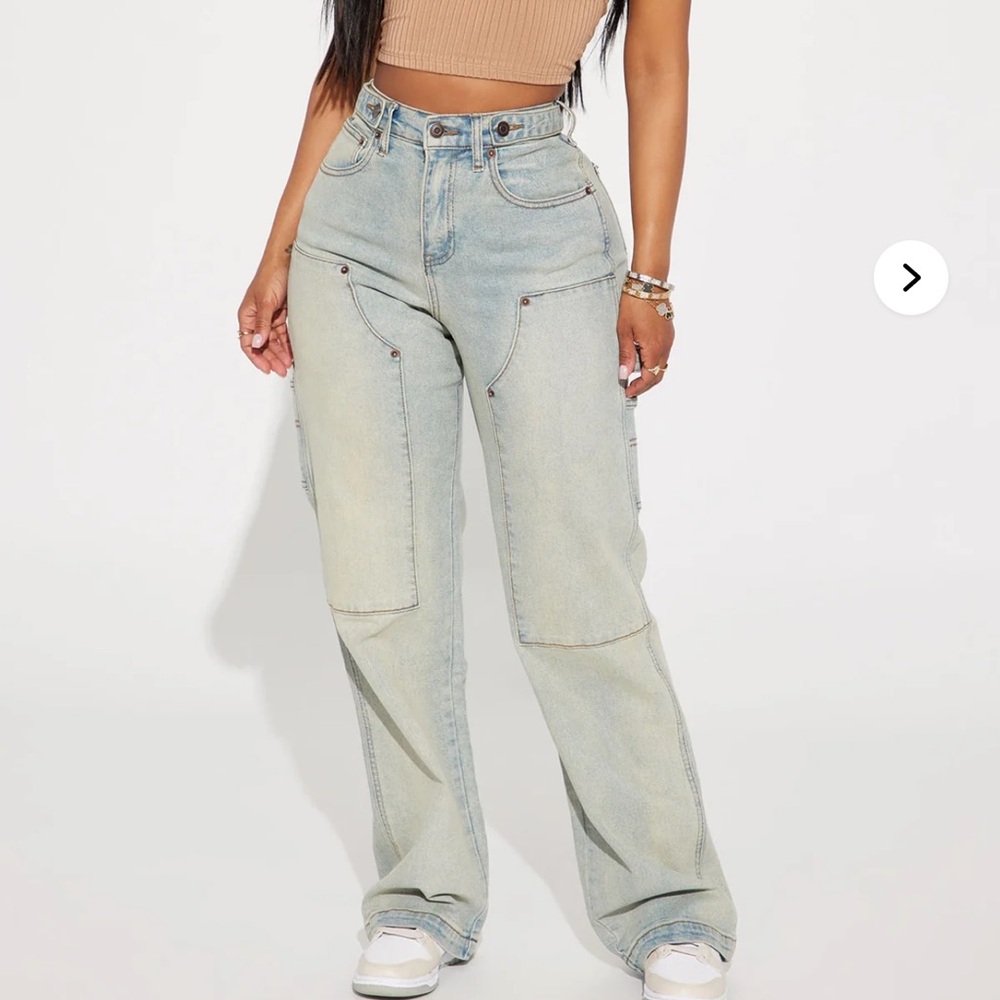 Fashion Nova Light Blue Flare Jeans
